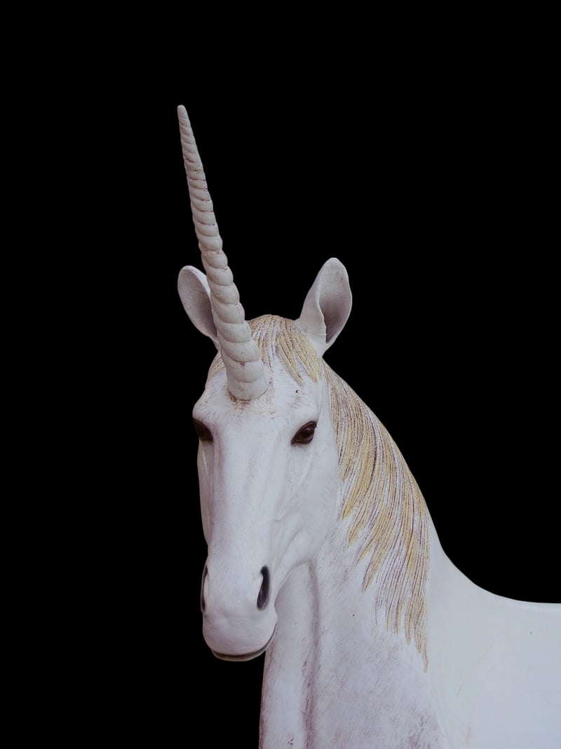 Unicorn in a garden
